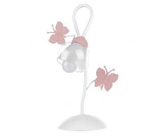 ONLI 4924/L Lampe à chevet, Blanc/Rose