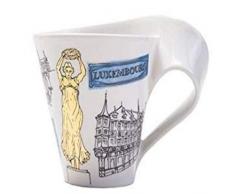 Villeroy & Boch Cities of the World Tasse à café Luxembourg, 300 ml, Porcelaine Premium, Blanc/Multicolore