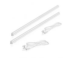 Parlat LED luminaire sous Meuble Rigel, 87,3cm, 950lm, Blanche-Chaude, 2 pcs
