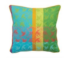 Garnier-Thiebaut MILLE COLIBRIS Housse de Coussin, Coton, Antilles, 50 x 50 cm