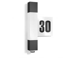 Steinel Applique murale L 630 LED anthracite, numÃ©ro de maison inclus, dÃ©tecteur de mouvement 360Â°, portÃ©e, 663 lm, 8.2W