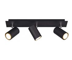 Trio Leuchten 802400332 Plafonnier, Noir Mat