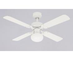 Westinghouse 7218540 Vegas Ventilateur de plafond E27 Métal blanc