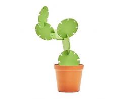 SUCK UK SK DMATCACTUS2 Ensemble de Construction Dessous de Verre Cactus, Fibre de Bambou, Green/Brown, 10,7 x 12 x 12 cm