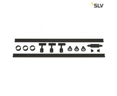 SLV KIT Complet MonophasÃ© 230V Spots PURI et Rail | Luminaire Lampe Indoor Aluminium Noir Lampe IntÃ©rieure, Lampe dâIntÃ©rieur
