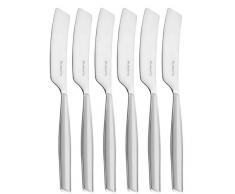 Bugatti GLGU-021F32/6 Glamour Ménagère de 6 Pièces Tartineur SAN/Acier Gris 16 x 20 x 3 cm