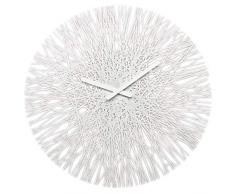 koziol horloge mural Silk, thermoplastique, blanc, 3,5 x 44,8 x 44,8 cm
