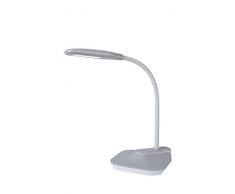 Lucide 18672/05/36 Aiden LED Lampe de Bureau, Texture, intÃ©grÃ©, 5 W, Gris, 0 x 32 x 59,5 cm