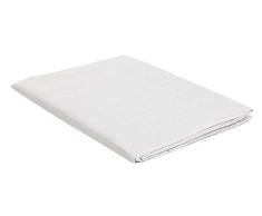 Max color MT-MX-bianco-1P Drap Tissu dameublement Couleur Unie,170x300cm,Blanc, 100 % Coton, Single