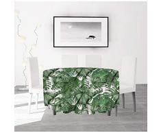 Soleil docre NoumÃ©a Nappe, Polyester, Vert, Diametre 180 cm