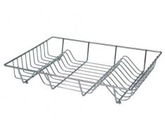 Zeller 24839 Égouttoir chromé 48x32,5x9,5cm, Autre, Multicolore