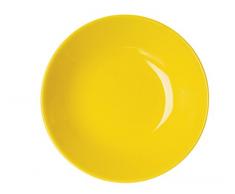 Excelsa Trendy Assiette Creuse, cÃ©ramique, 20Â x 20Â x 4Â cm 20x20x4 cm Jaune