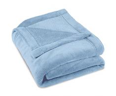 CelinaTex Couverture, Jour/Plafond, MontrÃ©al, Polaire Microfibre, Polyester, Bleu Clair, 150 x 200 cm