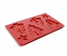 Ibili 872600 Moule Biscuit Arbre de NoÃ«l Silicone 30 x 17 cm