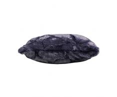 douceur dintÃ©rieur coussin 40x40cm imitation fourrure ecaille navy
