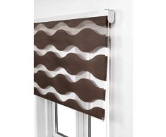 Estoralis JEOR Store Enrouleur Jour Nuit, Polyester, Braun, 105 x 175 cm