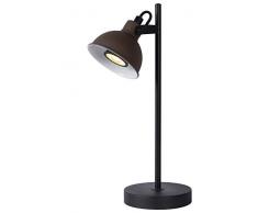 Lucide 45573/01/97 Lampe de table, Acier, GU10, 35 W, Rouille, Noir