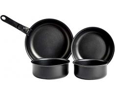 AmazonBasics Ensemble batterie de cuisine 5 éléments avec poignée amovible