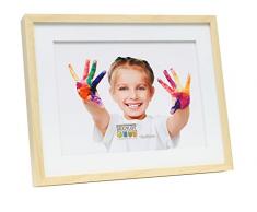 Deknudt Frames S67WH1P1 Cadre Photo pour 3 Formats Bois Naturel 25,5 x 35,5 x 3 cm