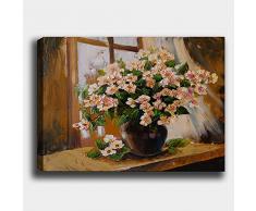 Bonamaison Peinture sur toile, multicolore, 70 x 100 cm - ConÃ§u et fabriquÃ© en Turquie