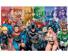Empire Poster Justice League America avec accessoire de suspension multicolore