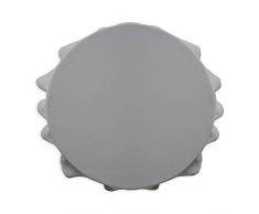 Today Nappe Ronde 180 Zinc Polyester Gris 180 x 180 cm