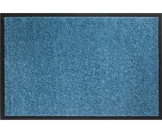 ID Mat Tapis Paillasson, Fibres Nylon sur Semelle PVC caoutchouté, Turquoise, 40 x 60 cm
