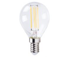 XQ-Lite 10.029.12 Ampoule Bulle LED, Verre, E14, 4 W, Transparent