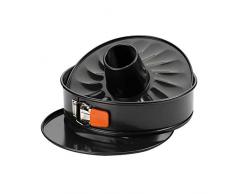 Le Creuset Set Moule Ã ManquÃ© et Moule Couronne Anti-AdhÃ©rent, Ã 26 cm, sans PFOA, RÃ©sistant au Levain, En Acier SiliconÃ©, Anthracite/Orange