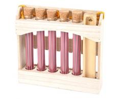 Sentiflore 6BAT064 Encens Japonais avec Porte-Encens Bambou Rose 5 Tubes