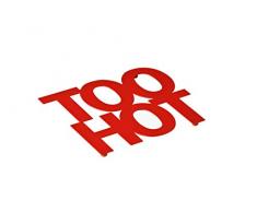 Premier Housewares 0508382 Dessous de Plat Too Hot en Ãmail Rouge