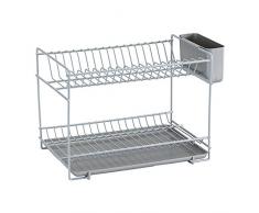 Sauvic 89015 Ãgouttoir Ã Vaisselle plastifiÃ© Gris-Petit, MÃ©tal