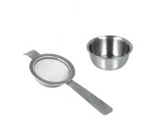 Metaltex 253803010 Passoire à thé avec Etagère Acier Inoxydable Argent 15 x 5 x 5 cm