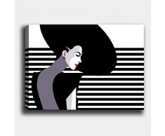 Bonamaison Peinture sur toile, multicolore, 50 x 70 cm - Conçu et fabriqué en Turquie