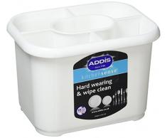 Addis Support Ã©gouttoir Ã Couverts en Plastique Blanc