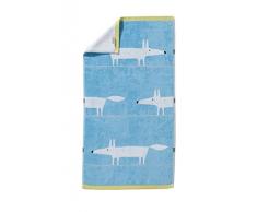 Scion living Mr Fox Serviette Invite, Coton, Bleu, 30x50 cm