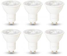 AmazonBasics Professional Lot de 6 ampoules LED pour spot GU10 Ãquivaut à 35 W Blanc froid, Intensité variable
