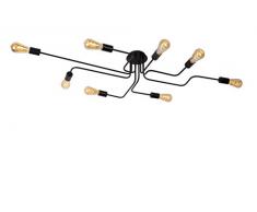 Lucide LESTER - Plafonnier - Noir