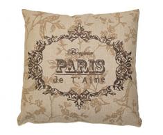 Soleil docre Coussin, Coton, Ecru, 40x40x10 cm