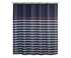 WENKO DIE BESSERE IDEE Rideau de Douche Marine Blue