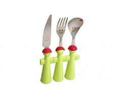 Rivadossi Trebimbi Puppets Couverts enfant Vert 3 pièces