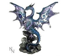 Nemesis Now Figurine de Protection Dragon Bleu 26 cm
