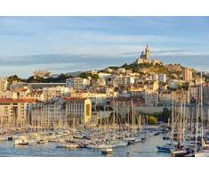 Papier Peint dÃ©co poster MARSEILLE 3 x 2,70 m | DÃ©co et photo murale XXL QualitÃ© HD Scenolia