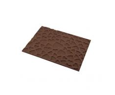 silikomart 23.072.77.0065 Tapis dÃ©cor Magic Love, Silicone, Marron, 25 x 18,5 x 0,6 cm