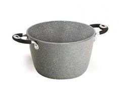 Bialetti 0B6PT024/A DONATELLO - PETRAVERA Induction marmite Aluminium Gris 24 cm