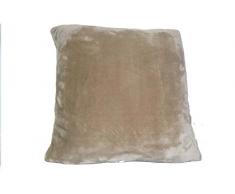 Comptoir du Linge MIC50V Coussin Microfibre Polyester Vanille 50 x 50 cm