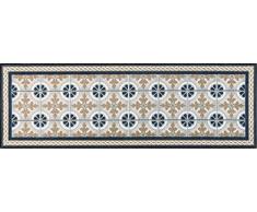 Wash + Dry Kitchen Tiles Tapis, Surface en Polyamide, Beige, 60 x 180 cm