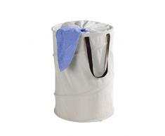 Wenko 62050100 Pop-Up Jumper Panier Ã Linge Beige 44,0 x 44,0 x 2,5 cm