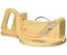 PICK AND DRINK KD3213 Trancheuse à Charcuterie Ronde Gomme/Inox Marron 30,50 x 19,30 x 12,40 cm