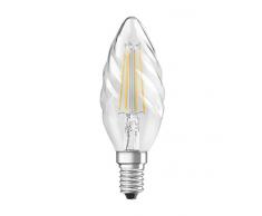 Osram Ampoule LED à Filament | Culot E14 | Forme Flamme Torsadée | Blanc Froid 4000K | 4W (équivalent 40W)
